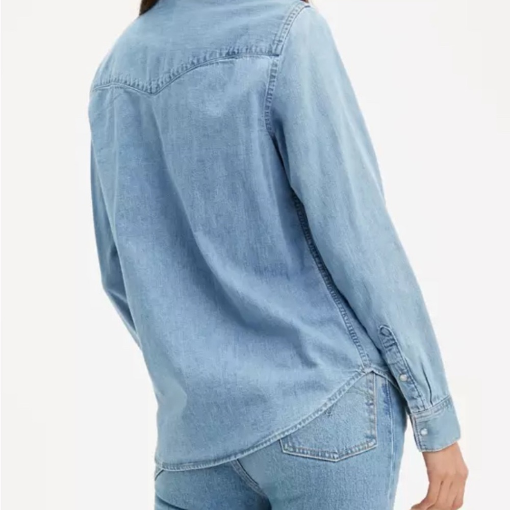 Levi’s Essential Western Denim Shirt - Cool Out - Size XL - Picture 3 of 7